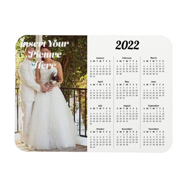 2022 Personalized Photo Calendar Hor Magnet (Horizontal)