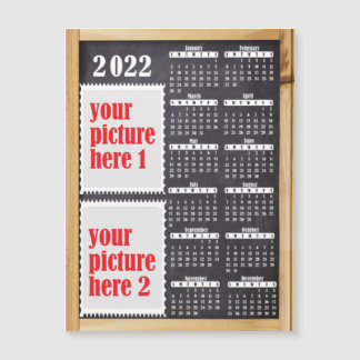 2022 Photo Personalised Calendar Fridge Magnet