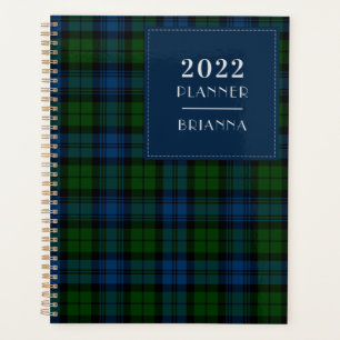 2022 Plaid Tartan Clan Campbell Military Check Planner