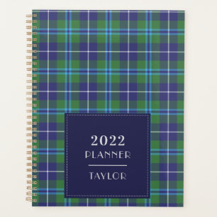 2022 Plaid Tartan Clan Douglas Chequered Planner