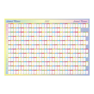 2022 planner anual calendar white notes photo print