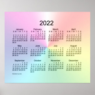 2022 Shimmer Wall Calendar by Janz Print