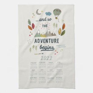 2022 Tea Towel Calendar Kitchen Dish Towel