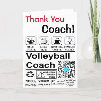 2022 Thank You Coach Card