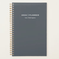 2022 Titanium Grey Weekly Monthly Planner