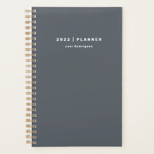 2022 Titanium Grey Weekly Monthly Planner