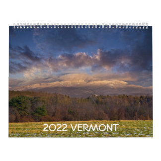 2022 Vermont Calendar