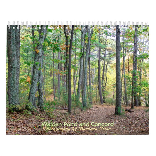 2022 Walden Pond and Concord calendar with quotes (Cover)
