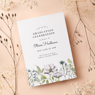 2022 Wildflower Graduation Invitation