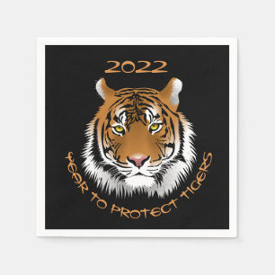 2022 Year to Protect Tigers Napkin