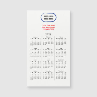 2022 Your Logo Branded Magnetic Calendar