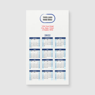 2022 Your Logo Branded Navy Calendar
