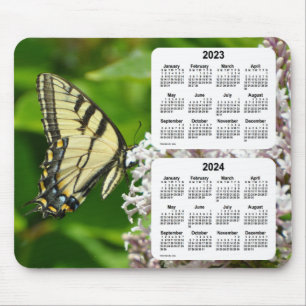 2023-2024 Swallowtail Butterfly Calendar by Janz Mouse Pad