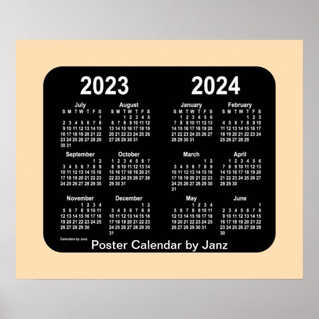 2023-2024 Wheat Neon School Calendar by Janz Poster (Front)