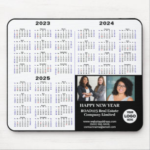 2023 - 2025 Business Calendar Modern Minimalist Mouse Pad