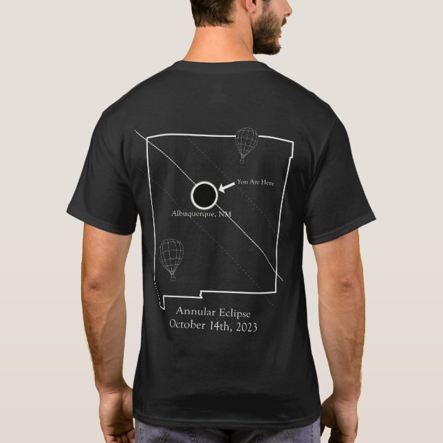 2023 Annular Eclipse T-Shirt for Albuquerque (Back)
