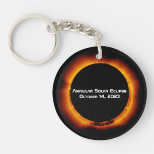 2023 Annular Solar Eclipse Key Ring