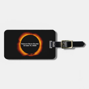 2023 Annular Solar Eclipse Luggage Tag