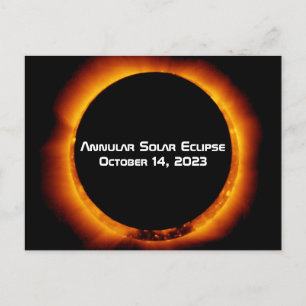 2023 Annular Solar Eclipse Postcard