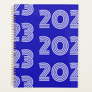 2023 Blue White Modern Graphic Typography Planner