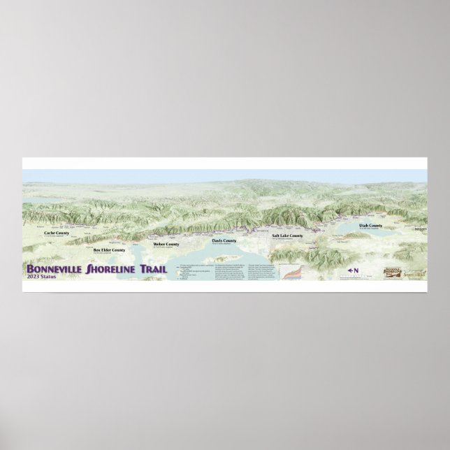 2023 Bonneville Shoreline Trail Poster (Front)
