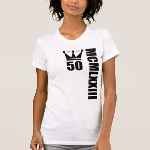 2023 Born in 1973 Roman Numerals 50th Anniversary T-Shirt