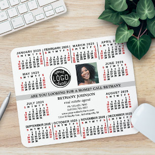 2023 Calendar Business Logo Photo Text Easy Custom Mouse Pad