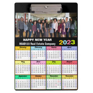 2023 Calendar Business Photo Custom Modern Clipboard