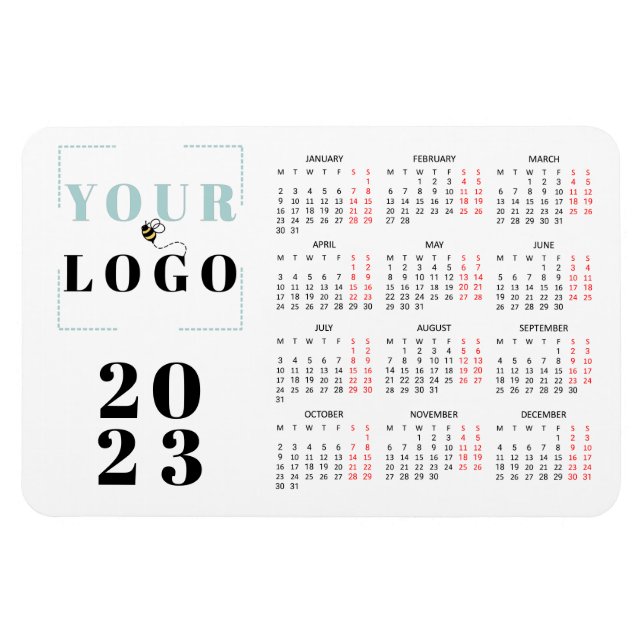 2023 Calendar Company Logo Business Magnet (Horizontal)