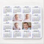 2023 Calendar Custom Photo Modern Minimalist Mouse Pad<br><div class="desc">2023 Calendar Custom 4 Photo Modern Minimalist Mouse Pad. All the texts are pre-arranged for you to personalise easily and quickly with your own details.</div>