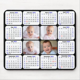 2023 Calendar Custom Photo Modern  Mouse Pad
