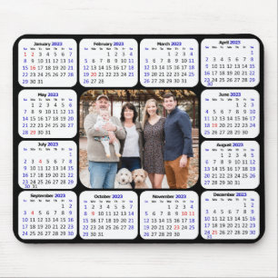 2023 Calendar Custom Photo Modern Simple Mouse Pad