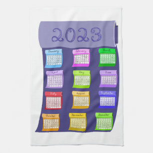 2023 calendar Fabric Bolt Bolts of Fabrics Tea Towel