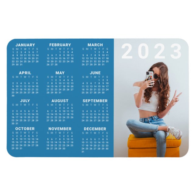 2023 Calendar Magnet | Custom Colour & Photo (Horizontal)