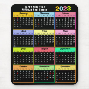 2023 Calendar Minimalist Custom Business Mouse Pad