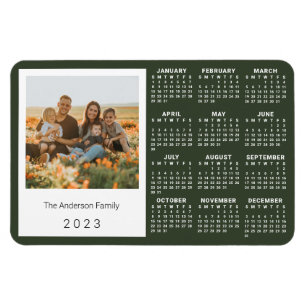 2023 Calendar Personalised Vintage Instant Photo Magnet