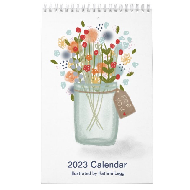 2023 Calendar Planner Illustrated by Kathrin Legg  (Cover)