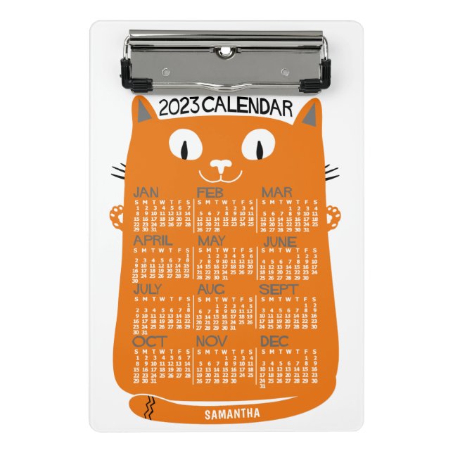 2023 Calendar (See Description for New Version) Mini Clipboard (Front)