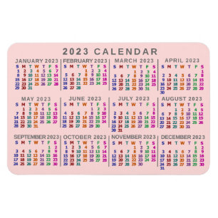 2023 Calendar (See Description for Newest Version) Magnet