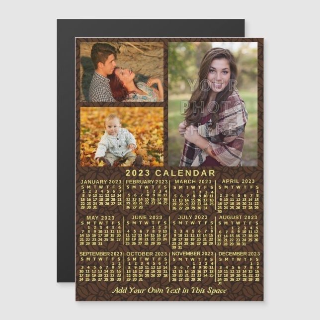 2023 Calendar (See Description for Newest Version) Magnetic Invitation (Front/Back)
