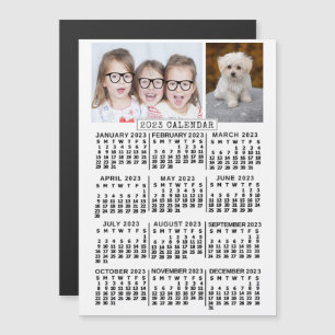 2023 Calendar (See Description for Newest Version) Magnetic Invitation