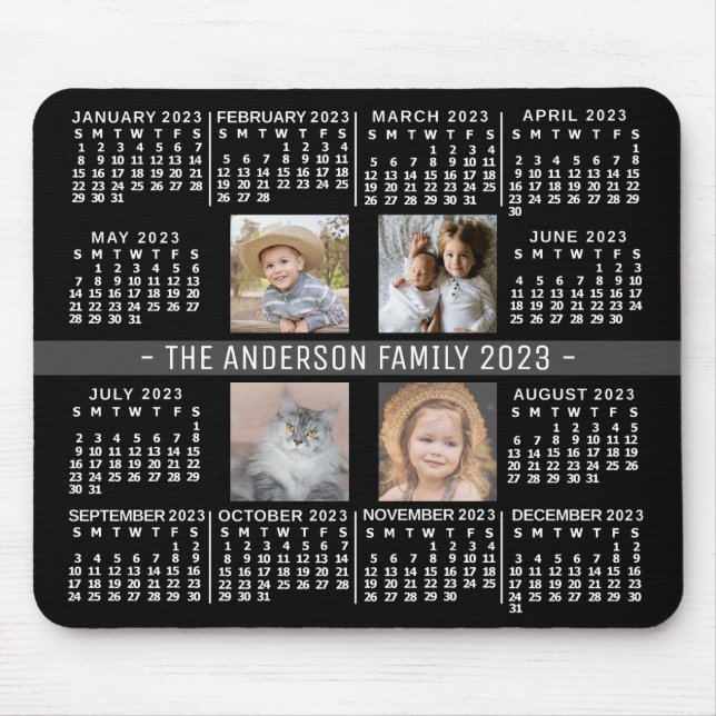 2023 Calendar (See Description for Newest Version) Mouse Pad (Front)