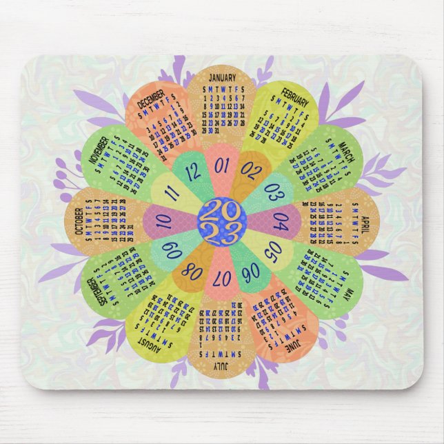 2023 Calendar (See Description for Newest Version) Mouse Pad (Front)