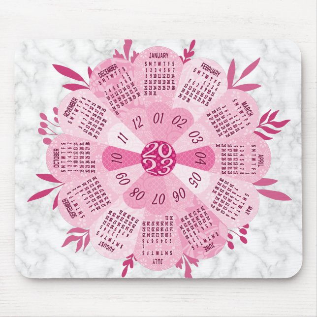 2023 Calendar (See Description for Newest Version) Mouse Pad (Front)