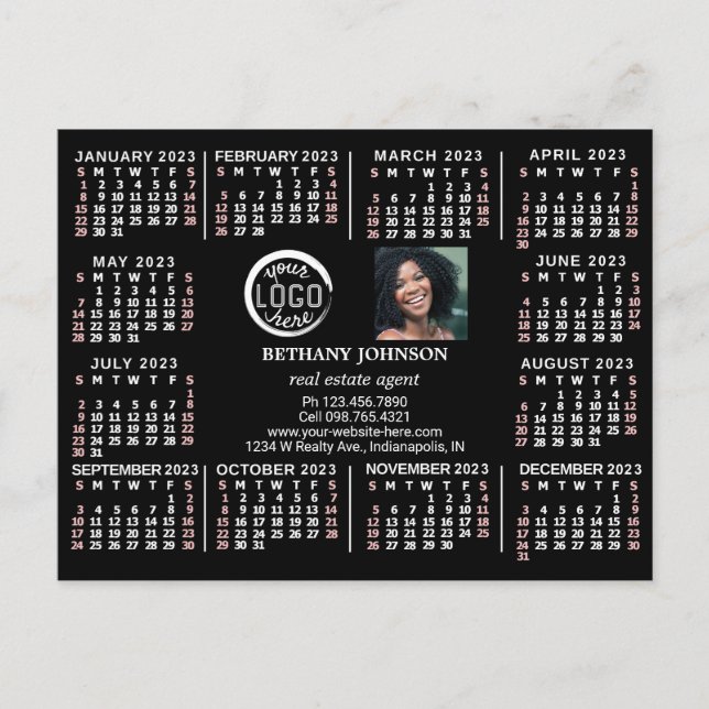 2023 Calendar (See Description for Newest Version) Postcard (Front)