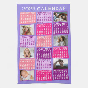 2023 Calendar (See Description for Newest Version) Tea Towel