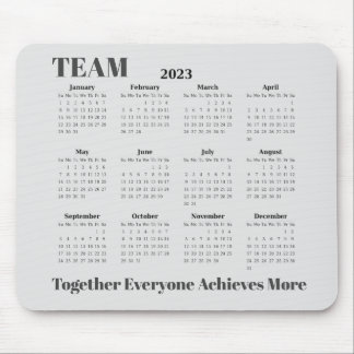 2023 Calendar TEAM Mouse Pad