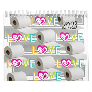 2023 Calendar Toilet Paper Love, Ducks