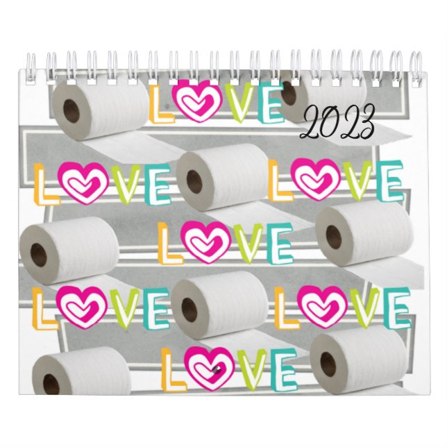 2023 Calendar Toilet Paper Love, Ducks (Cover)