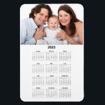 2023 Calendar with Custom Photo Magnet<br><div class="desc">Your favourite photo highlights this handy 2023 calendar magnet.</div>